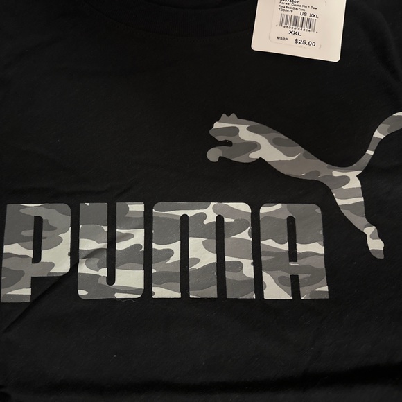 NWT Puma Black/Gray Athletic T-Shirt Size 3XL - Picture 2 of 3